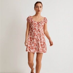 Madewell Margie Mini Dress in Abstract Flora